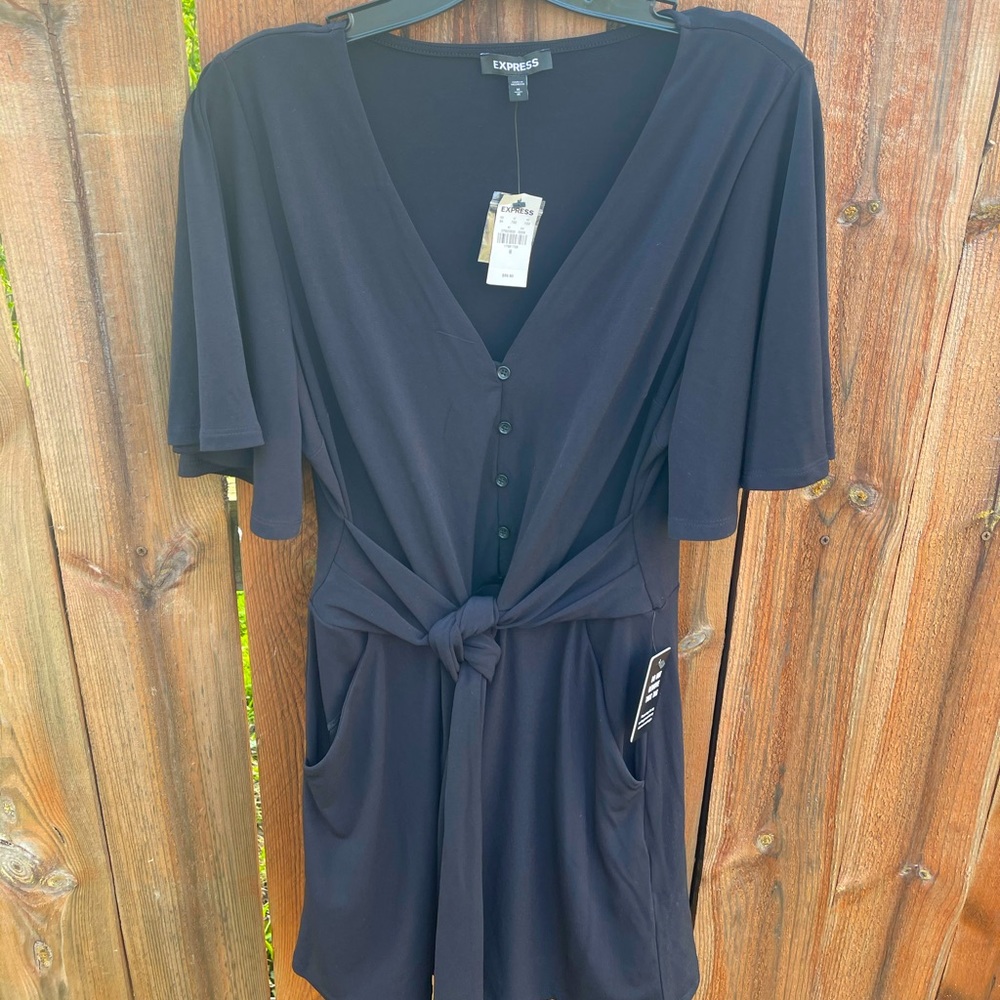 Express Tie Waist Romper